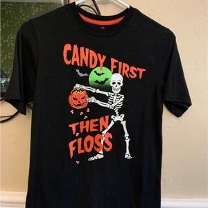 Candy First Then Floss Halloween T-Shirt